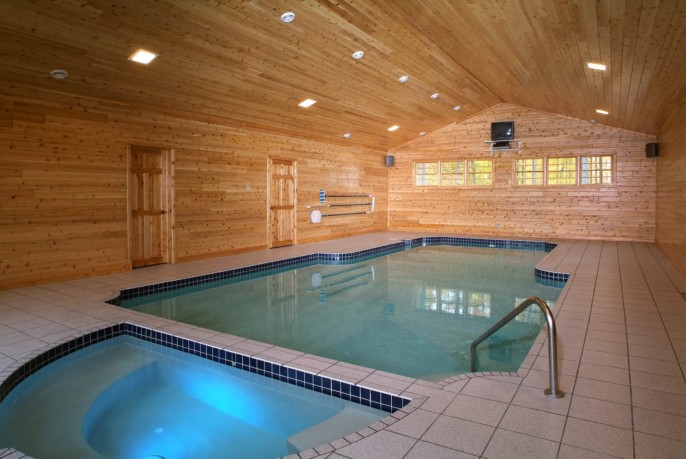 Cedar tongue and groove paneling